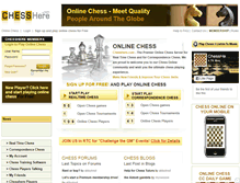 Tablet Screenshot of chesshere.com